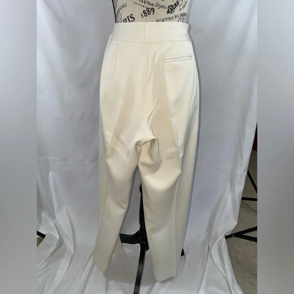 EUC: Dressy Tommy Bahamas Ivory 100% Silk Pants - Picture 5 of 7